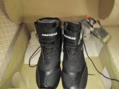 Firstgear  Black Motorcycle Boots Mens Size 9  New in Box