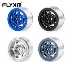 4PCS 1.3" Aluminium Beadlock Wheels for 1/24 SCX24 1/18 TRX4M RC Crawler