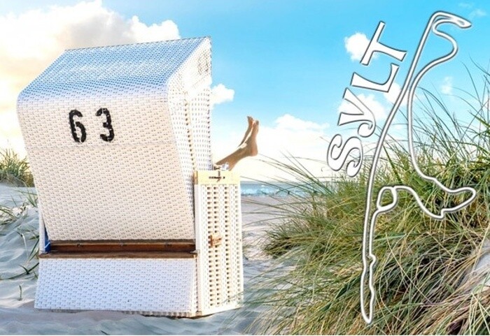 Sylt North Sea photo magnet beach chair island souvenir Germany