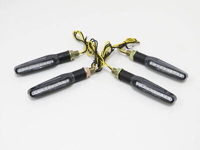Indicators Carbon Look LED 4x For Peugeot XPS Street 50 17 Front Wheel 2003-2009