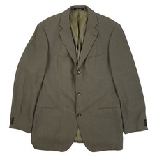 Vintage Mens Gray Wool/Cupro Blazer Size 42L Hugo Boss 1990s Sport Coat Jacket