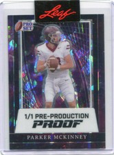 2024 Leaf Pro Set Metal Football Crystal Proof Jermaine Brown Jr Rookie 1/1