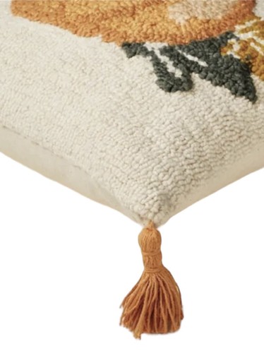 Opalhouse Pumpkin Country Throw Pillow 18” Autumn Decor Jungalow Tassels Woven - Picture 4 of 7