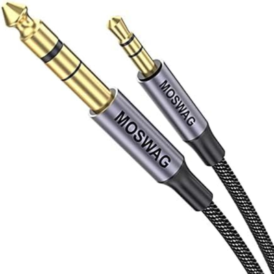 Cavo AUX 2,5 Mm Maschio A Maschio TRRS: Ricambio Per Cuffie E Telefoni, Adattatore Stereo Con Connettori Placcati Oro, Antigroviglio, 1m