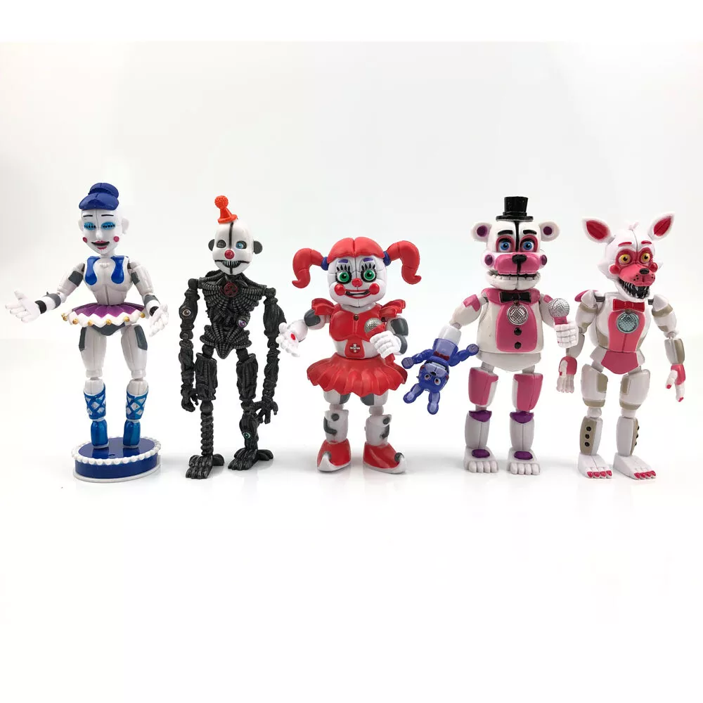 Set of 5 - Five Nights at Freddy's Sister Location Action Figures Party Toy  FNAF