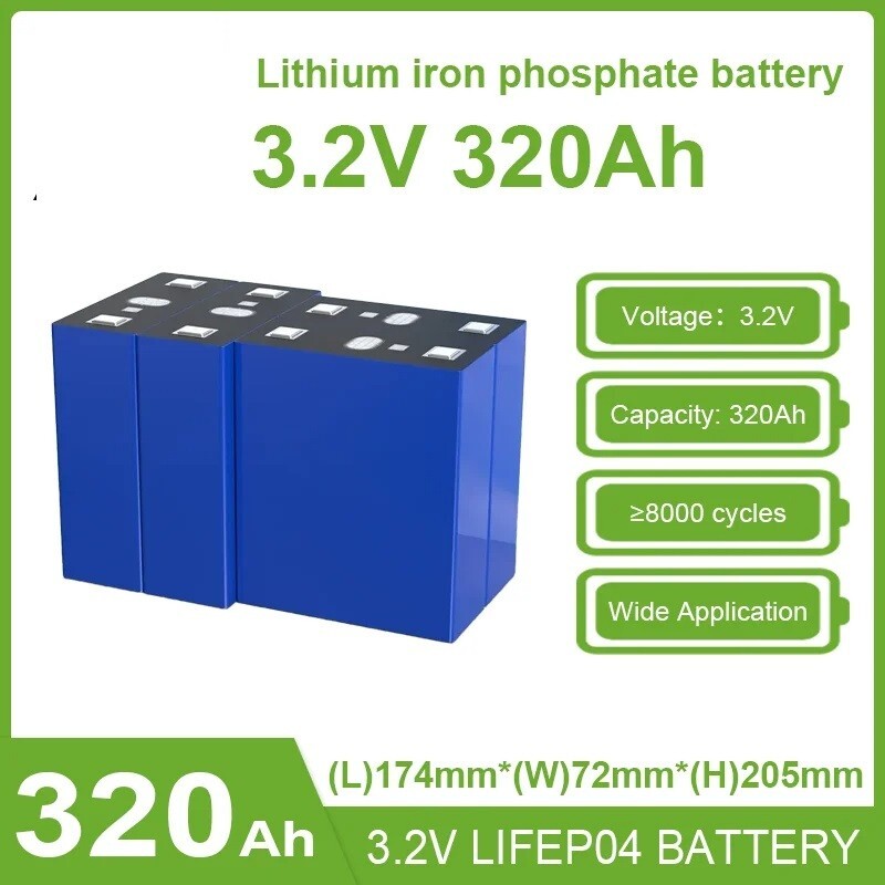 x 304AH Lithium Iron Phosphate (LiFePO4) Cells UL 1642
