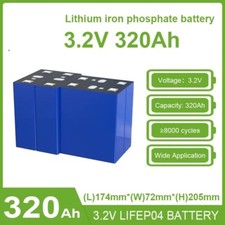 4 x 3.2V 304AH Lithium Iron Phosphate LiFePO4 Cells UL 1642 listed 2025
