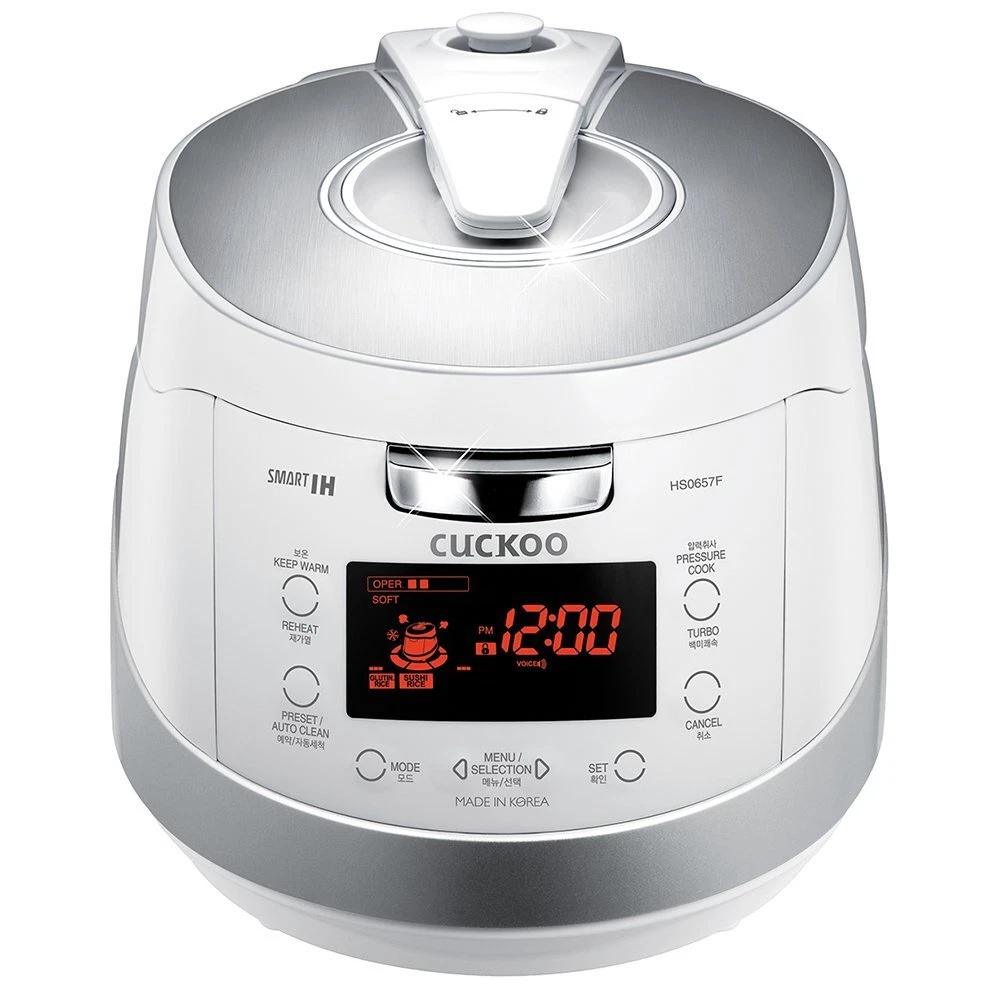 Cuckoo Induction Heating Pressure Rice Cooker – 18 built-in programs ,6 Cups