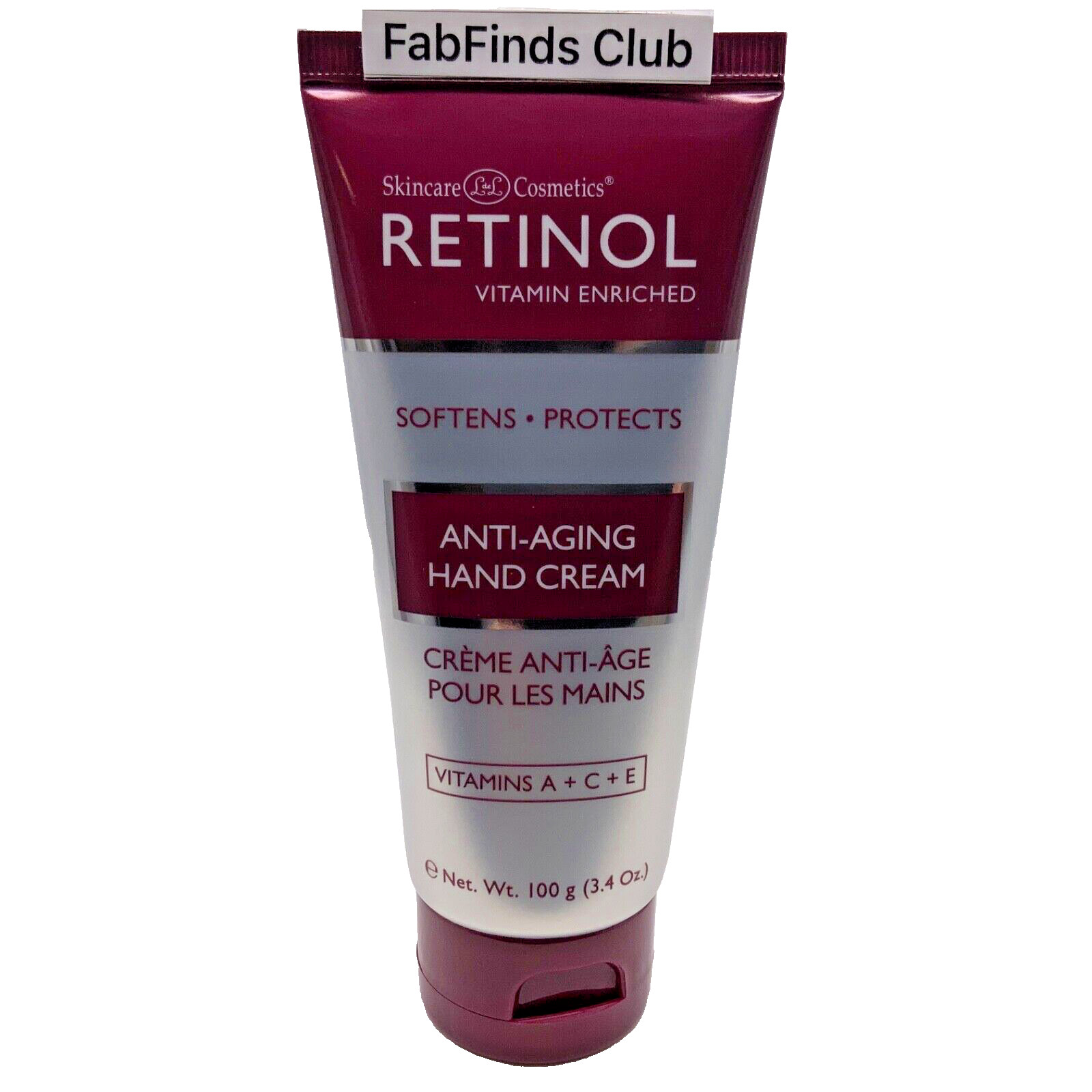 Retinol Hand Cream ORIGINAL Sealed Hands,Nails,Cuticles 3.4oz
