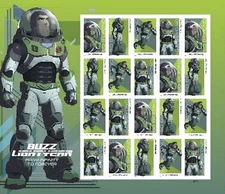 Full Mint Sheet of 20 #5709a-5712a Go Beyond Buzz Lightyear imperf NDC #5712c