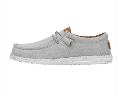 Hey Dude Wally Washed Canvas Light Grey #40700-007 Men\'s Slip on Shoes M8 EUR 41 Men main image 3