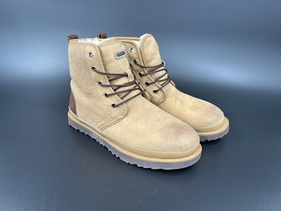 UGG Men Harkley Waterproof Boots Size Color: LIGHT BROWN 1094395