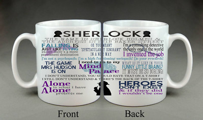 Sherlock Holmes Tasse TV Zitate Tasse Geburtstag Geschenk Familie Freund