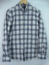 J.Crew Mercantile Flex Men's Shirt Size Large Blue Plaid Long Sleeve Button Down