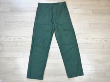 orSlow Fatigue Pants Button Fly Green Size M US Men's Used Free Shipping JPN