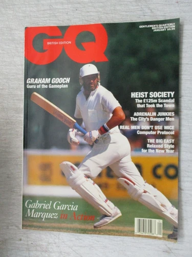 GQ MAGAZINE BRITISH EDITION JANAURY 1991 GRAHAM GOOCH GABRIEL GARCIA MARQUEZ