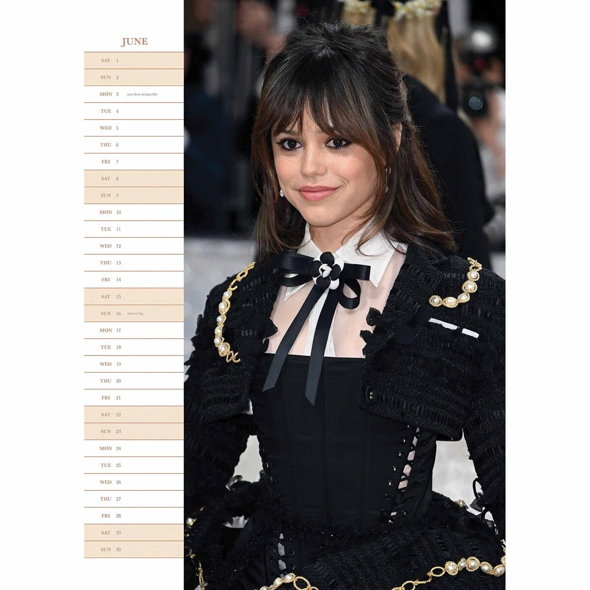 Jenna Ortega A3 Calendar 2024 - Entertainment - Month To View | eBay