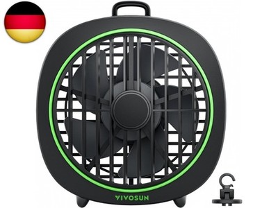 VIVOSUN AeroWave D4 10cm Grow Ventilator Clip Ventilator Grow mit Haken, 3