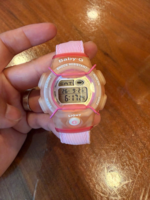 Casio Baby-G Women's Digital Watch Pink Jelly BG-160 Vintage Y2K New Battery