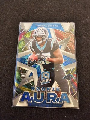 2024 Panini Spectra - Rookie Aura Xavier Legette #RA-XLR /30 (RC) Bookend
