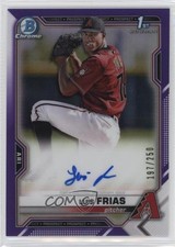 2021 Bowman Chrome Prospects Purple Refractor /250 Luis Frias #CPA-LF Auto s1i