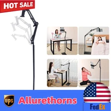 Adjustable Floor Mount Tripod Stand Holder Bracket for 4-17cm Tablet iPad Phone