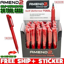 AMEND2 LATEST VERSION 24 PACK Self-Defense Pen G10 COMPOSITE CORE TIP NO METAL