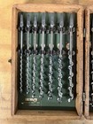 Vintage Irwin Pro Grade Excellent 13 Pc Box Set Auger Hand Drill Brace Bits Nice — photo 4