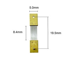 French Clock Suspension Brass Steel Pendulum Spring 19.5 x 5.0 x 8.4mm