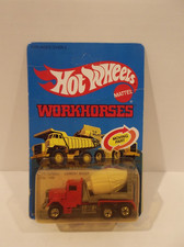 Hot Wheels PETERBILT CEMENT MIXER NEW WORKHORSES 1169 BLACKWALL