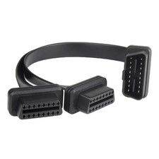 2 in 1 16PIN Car Straight Head OBD Diagnostic Extended Cable OBD2 Cable, Straigh