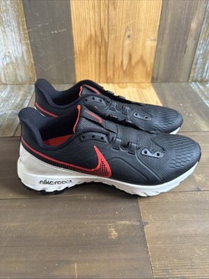 NEW Nike React Infinity Pro Golf Shoes Size 7.5 Black Red NO LACES CT6620-002