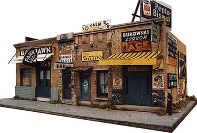 Downtown Deco 1/87 HO Scale ADDAMS AVE. PART ONE Stores Block Model Building Kit