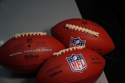 Wilson NFL ''The Duke'' Premium Leather American Ball Official Size-Tan Brown