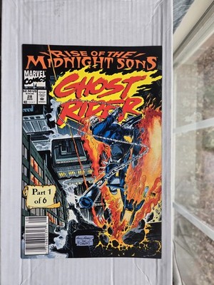 Ghost Rider #28 Newsstand 1st App Midnight Sons 1st App Lilith Marvel Comic 1992