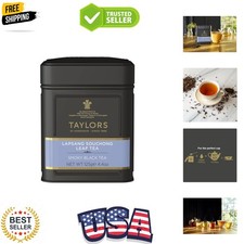 Lapsang Souchong, Black Tea, Loose Leaf, 4.41 Ounce Tin Caddy, Smoky, Rich an...