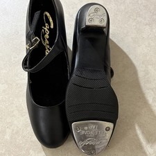 Capezio Black Tap Shoes With Buckle Closure Size 5 1/2 W