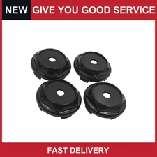 Universal 67mm 4 Lugs Black Plastic Tyre Wheel Center Hub Caps Cover Pack of 4