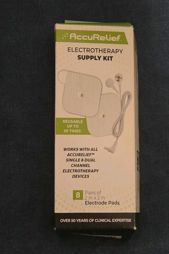 AccuRelief 8 Pairs 2in x 2in Electrode Pads Pain Relief Muscle Stimulation