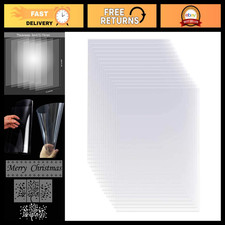 15 Pack 6 Mil Clear Mylar Stencil Sheets 12"x24" Reusable Templates for Vinyl Cu
