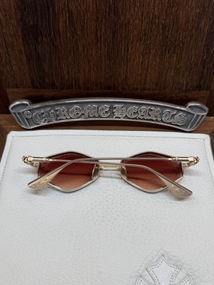 クロムハーツ メガネ BIO Chrome Hearts Bio Sunglasses Gold | eBay