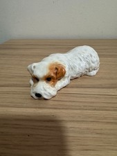 RARE Vintage Beswick England 1061 Sealyham Terrier Figurine – Lying Dog