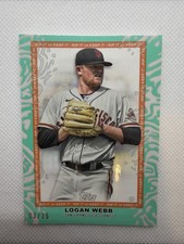 2022 Topps Already RIPPED Aqua Logan Webb /35 Giants