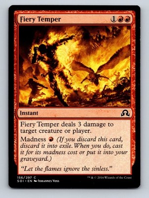 MTG Magic: The Gathering Fiery Temper Shadows over Innistrad Regular