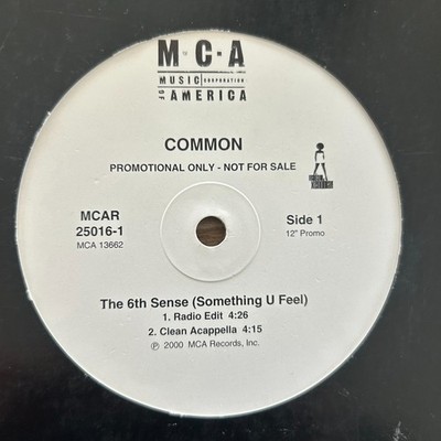 Common The 6th Sense Something U Feel PROMO 12'' vinyl MCA Records MCAR-25016 NM-