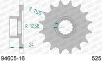 Mv (Agusta) 800 Rc Brutale Dragster 800 Ritzel Afam 94605-16 525 2017