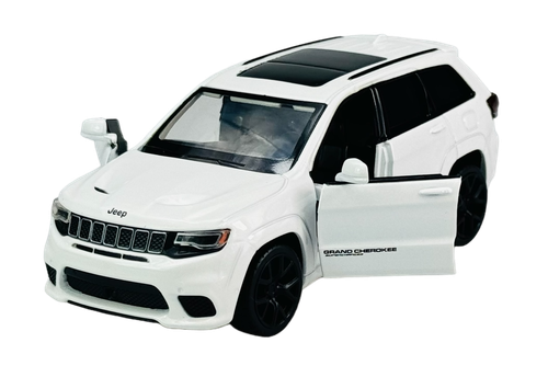 TAYUMO JEEP GRAND CHEROKEE TRACKHAWK WEISS 1:36 DIE CAST METALL MODELL NEU IN BOX