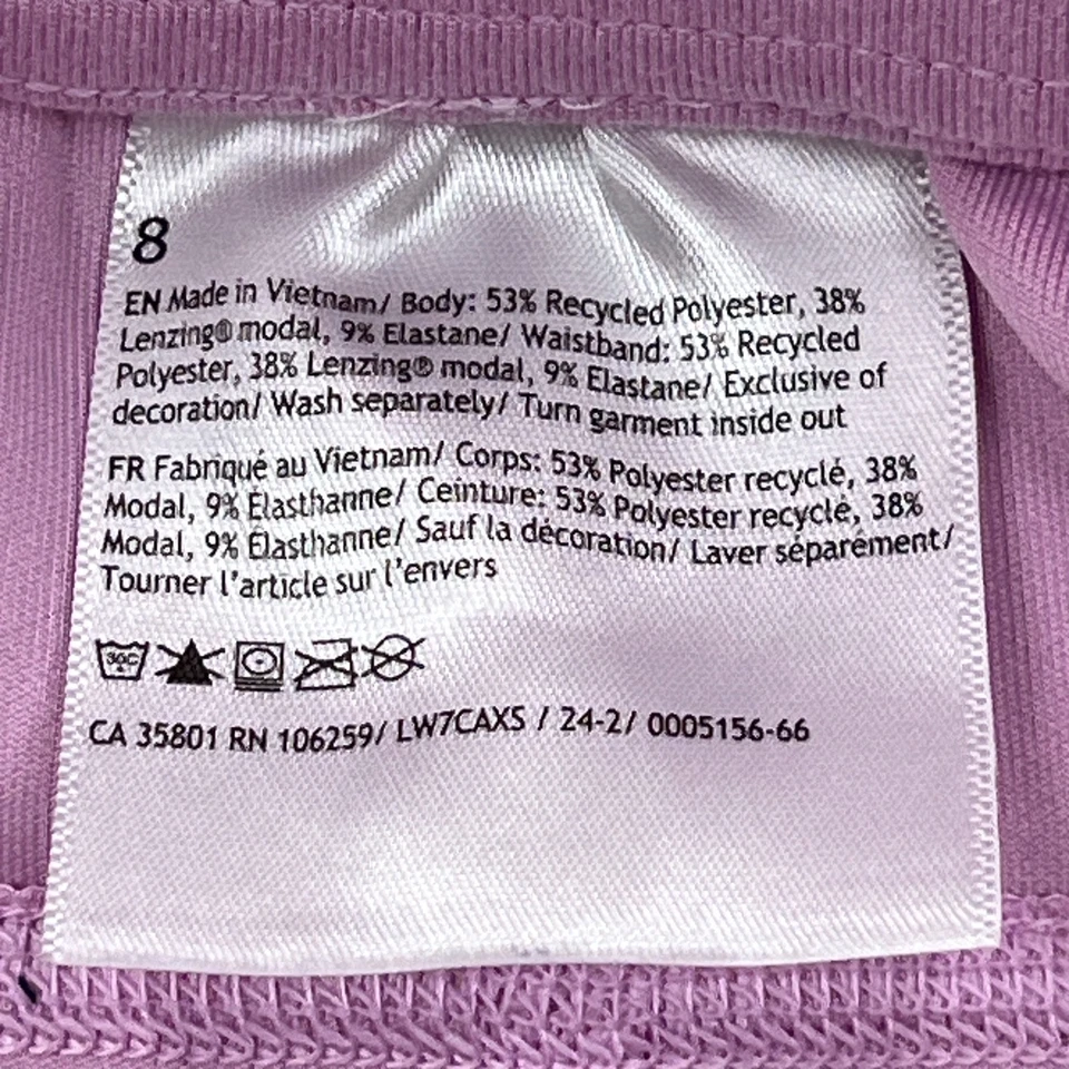 Pantalón Corto Lululemon Softstreme Tiro Alto 4” Para Mujer 8 Rosa Cincha Elastizado Yoga W7CAXS Foto 3 de 4