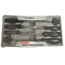 VESSEL 8-Piece ARMOR GRIP Screwdriver Set,550A8P JISDRIVE 