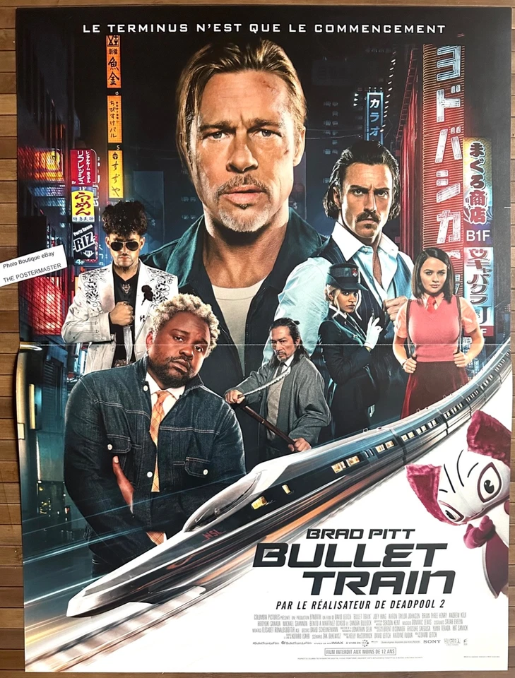 Affiche Cinéma BULLET TRAIN 40x60cm Poster Brad Pitt / Joey King / David Leitch - Photo 1/1